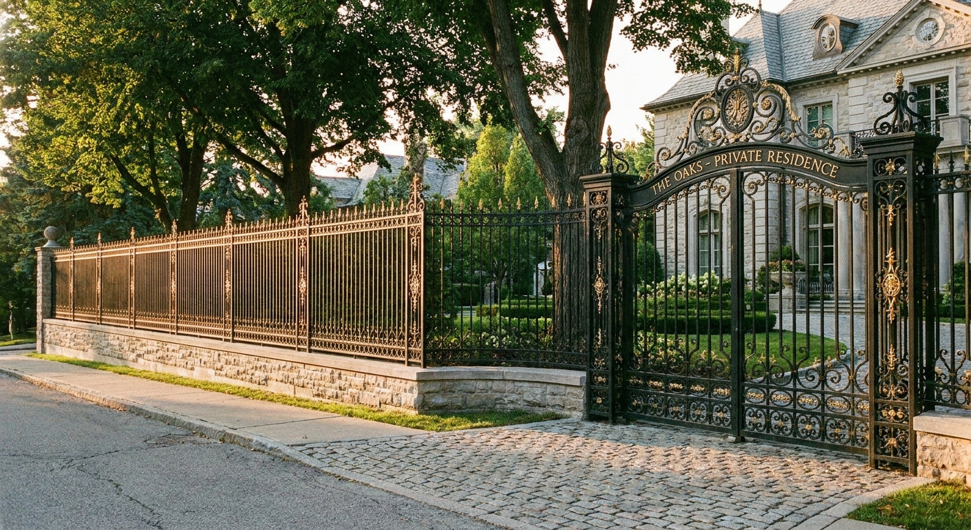 Ornamental Iron Perimeter