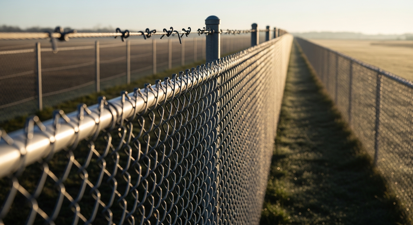 Galvanized chain link fence materials