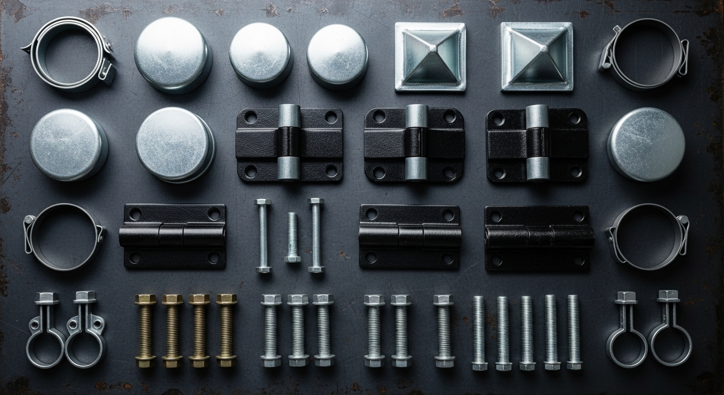 Fence hardware fittings and accessories