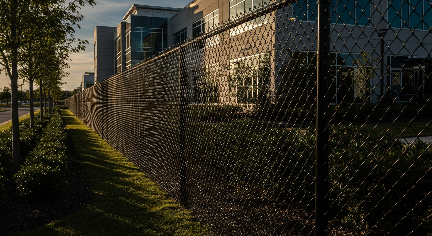 PVC vinyl-coated chain link fence